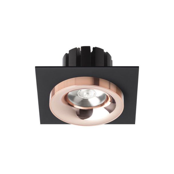 RENDL R13253 SHARM SQ I wpuszczana czarna miedź/miedź 230V LED 10W 24° 3000K
