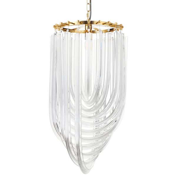 Step into design DP0339-400 gold Lampa wisząca WAVE złota 40 cm