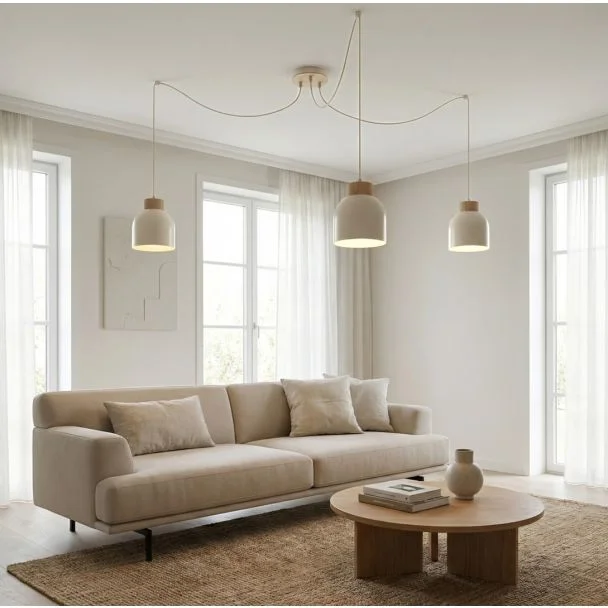 EMIBIG 1625/3 KRU 3 WHITE LAMPA WISZĄCA