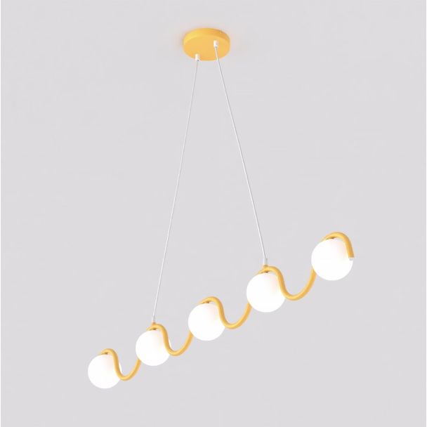 EMIBIG 1665/5 SINUS 5 ORANGE LAMPA WISZĄCA