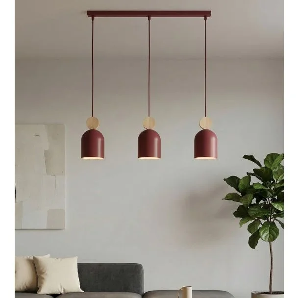 EMIBIG 1695/3 MESI 3 BURGUNDY LAMPA WISZĄCA