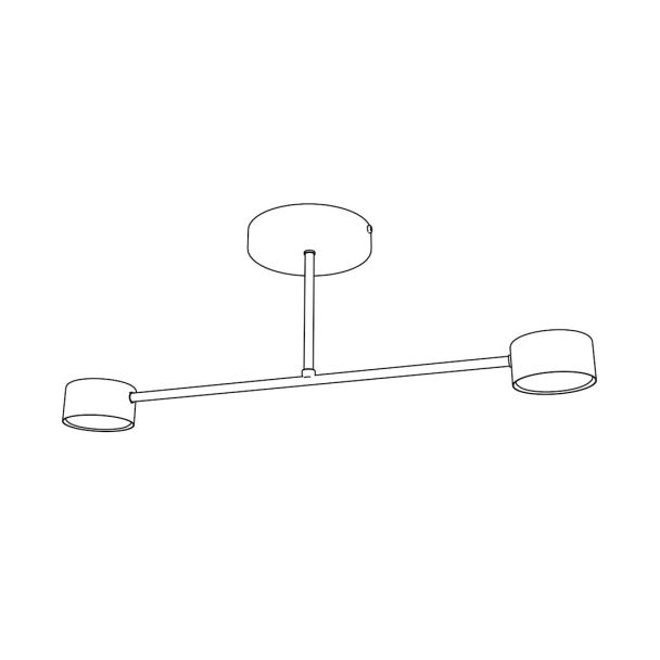 EMIBIG 1680/2 HALO 2 MOKKA LAMPA SUFITOWA