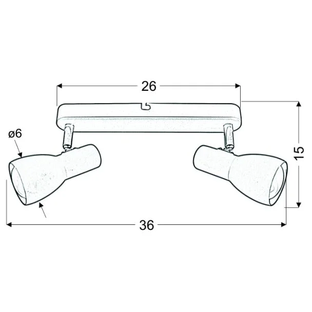 CANDELLUX 92-44181 PICARDO LISTWA 2X40W E14 BIAŁY MAT