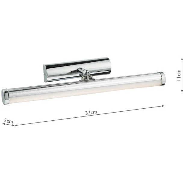 DAR SYD6650 SYDNEY BATHROOM LIGHT POL CHROME WHITE LED IP44 SMALL