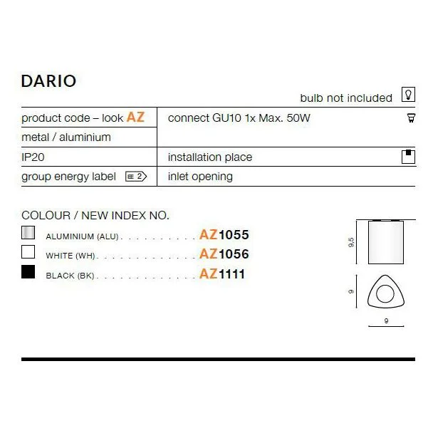 AZZARDO AZ1056 Dario (white)