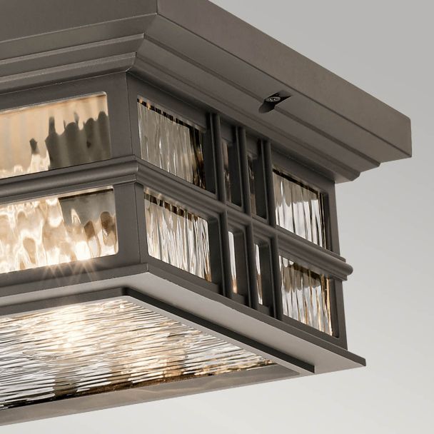 ELSTEAD Beacon Square KL-BEACON-SQUARE-F-OZ 2 Light Flush Mount