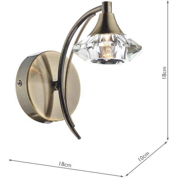DAR LUT0775 LUTHER SWB CW CRYSTAL GLASS ANT BRA