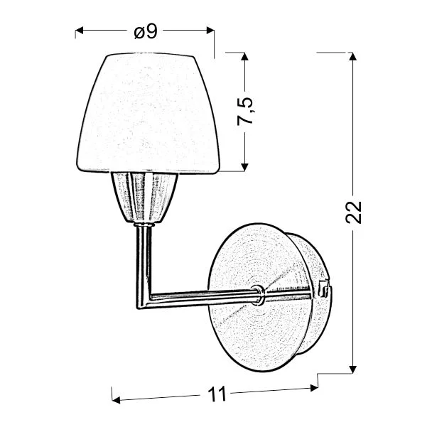 CANDELLUX 21-10622 TOGO LAMPA KINKIET 1X40W G9 NIKIEL MAT PROMOCJA
