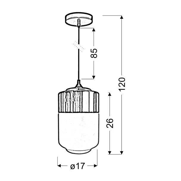 CANDELLUX 31-40541 MASALA 17 1X60W E27 BIAŁY Z CHROMOWANĄ NAKŁADKĄ