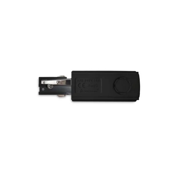 AZZARDO AZ4284 TRACK 3LINE END POWER LEFT BK TECHNICAL TRACK BLACK zasilanie 3-fazowy