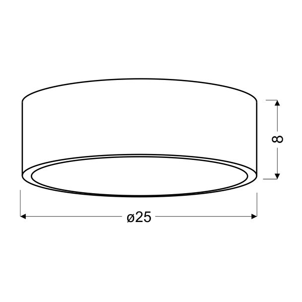 CANDELLUX 10-39545 ZIGO PLAFON 250X80MM