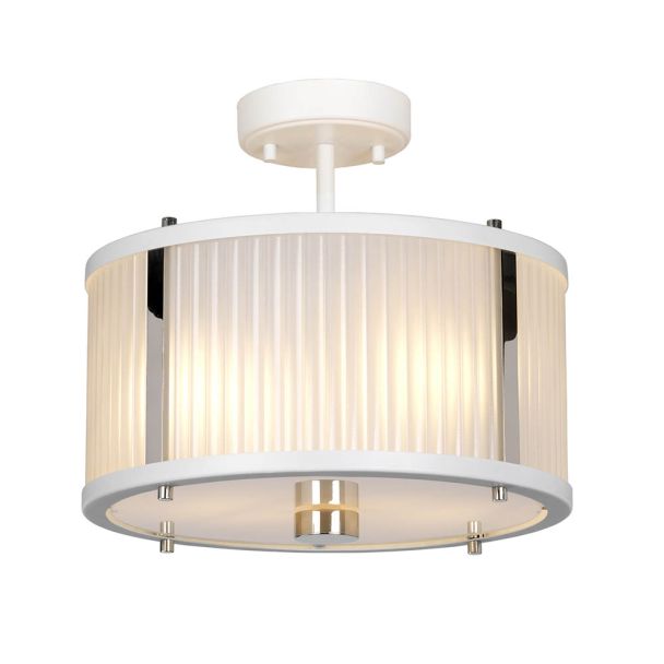 ELSTEAD Corona DL-CORONA-2P-WPN 2 Light Pendant - White Polished Nickel
