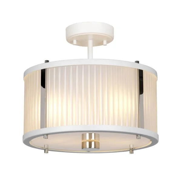 ELSTEAD Corona DL-CORONA-2P-WPN 2 Light Pendant - White Polished Nickel
