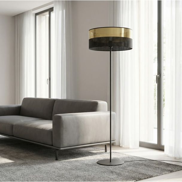 EMIBIG 1649/LP1 LUX LP1 BL GOLD LAMPA PODŁOGOWA