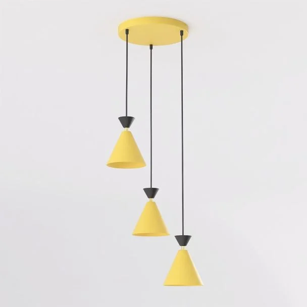 EMIBIG 1742/3PREM KLEVER 3PREM ORANGE BLACK Lampa wisząca