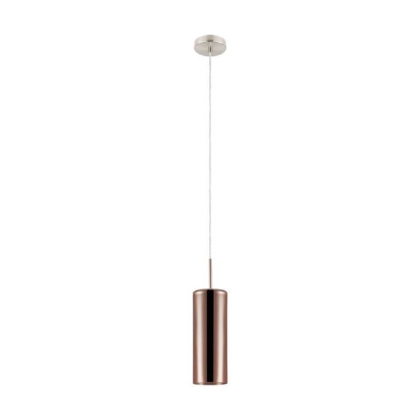 EGLO 98698 LAMPA SELVINO OPRAWA WISZĄCA HL/1 E27 NICKEL-M/KUPFER-TRANSP.SELVINO