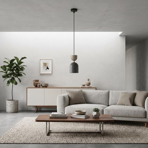EMIBIG 1738/1 GAUDI 1 BLACK MOKKA Lampa wisząca
