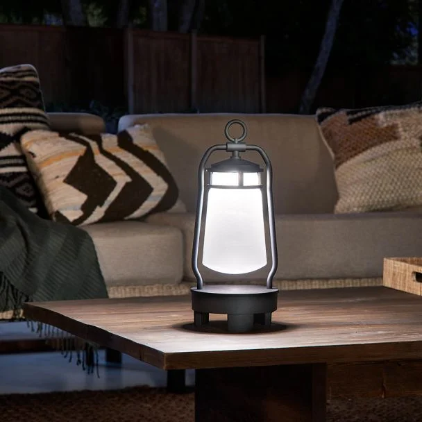 ELSTEAD Lyndon KL-LYNDON-BT-A-BK Portable Bluetooth Speaker Lantern - UK Plug