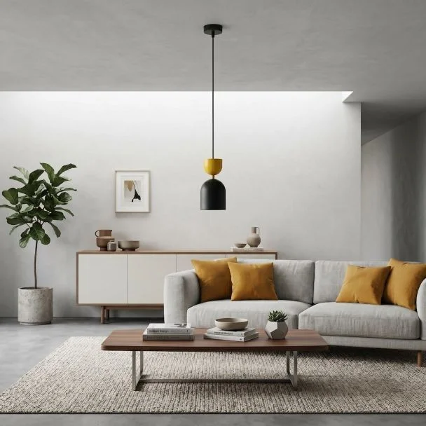 EMIBIG 1739/1 GAUDI 1 BLACK ORANGE Lampa wisząca