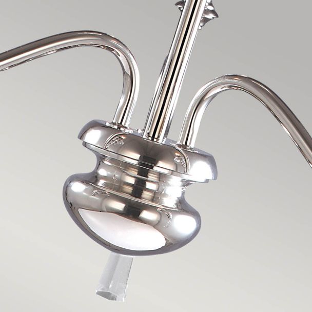 ELSTEAD FINSBURY PARK FP3 POL NICKEL 3Lt Chandelier/Semi-Flush