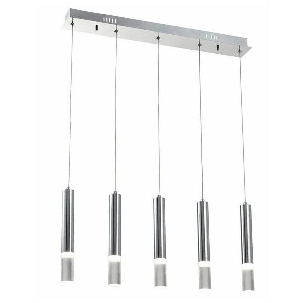 REALITY 330505-06 Gwen - lampa wisząca 5 płomienna LED chrom