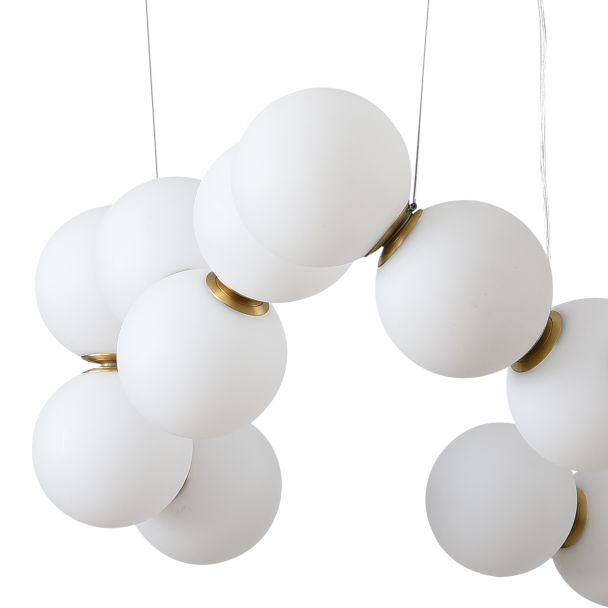 Step into design DP0254-800 Lampa wisząca CORALLI-80 biało-mosiężna 80 cm