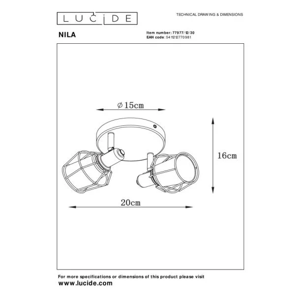 LUCIDE NILA 77977/12/30 SUFITOWA REFLEKTORY