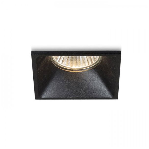RENDL R13391 ZURI SQ wpuszczana czarna 230V GU10 35W