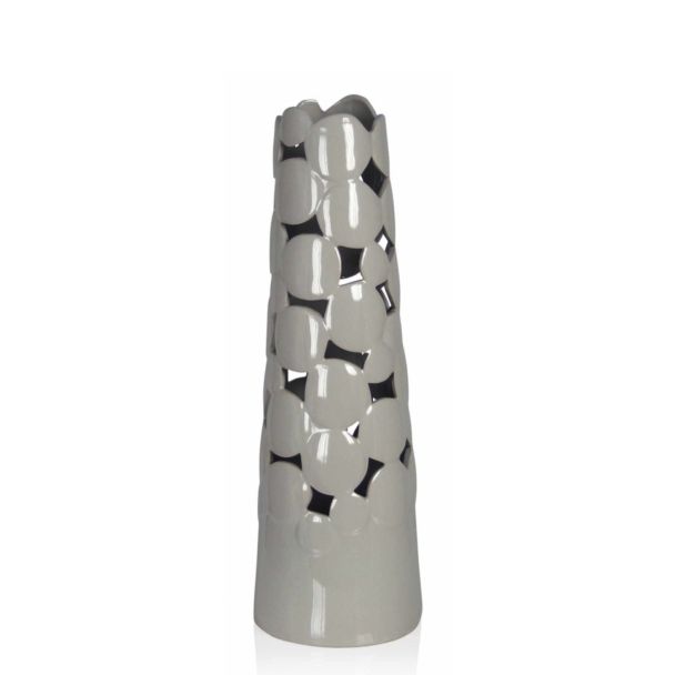 Artehome A2859-B Wazon ażurowy-szary 45 cm