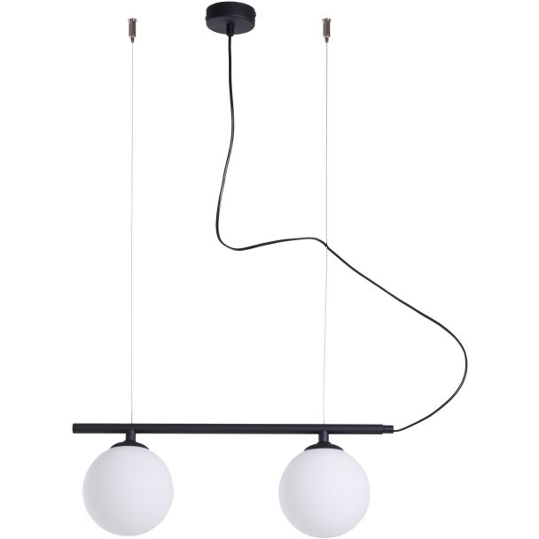 ALDEX 1006H1 LAMPA WISZĄCĄ BERYL GLASS 2 CZARNA