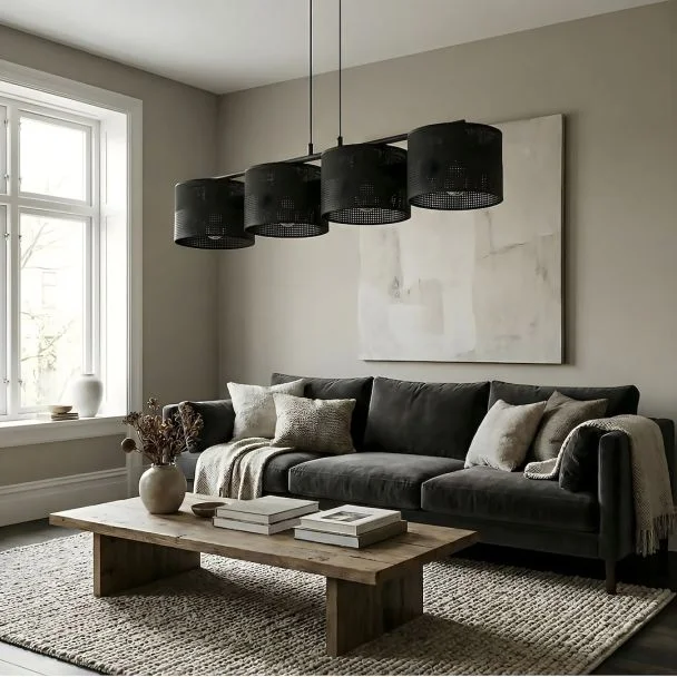 EMIBIG 1651/4 KARBON 4 BLACK LAMPA WISZĄCA