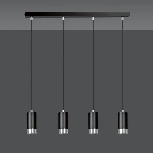 EMIBIG 816/4 LAMPA WISZĄCA FUMIKO 4 BL/CHROME