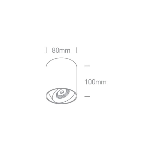 ONE LIGHT 12108X/W/W Pylos biały cylinder COB LED 3000K