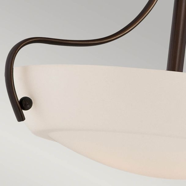 ELSTEAD CHANTILLY QZ/CHANTILLY/SF3 3Lt Semi-Flush