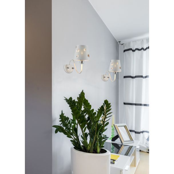CANDELLUX 50401112 KINKIET BATLEY 1 BIAŁY