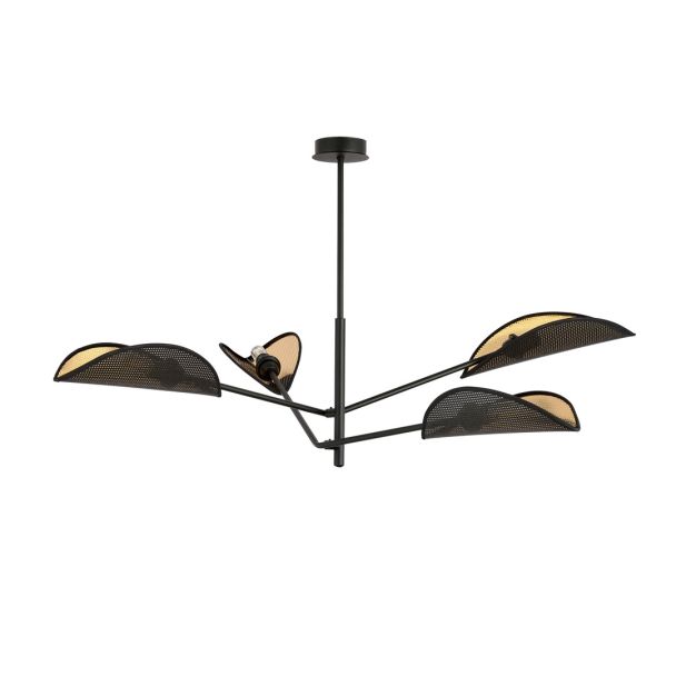 EMIBIG 1158/4 LAMPA SUFITOWA VENE 4 BLACK/GOLD