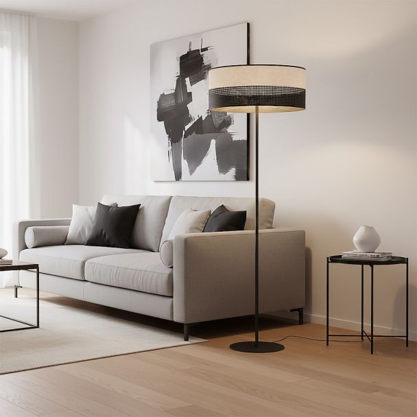 EMIBIG 1652/LP1 KARBON LP1 BL GRAY LAMPA PODŁOGOWA