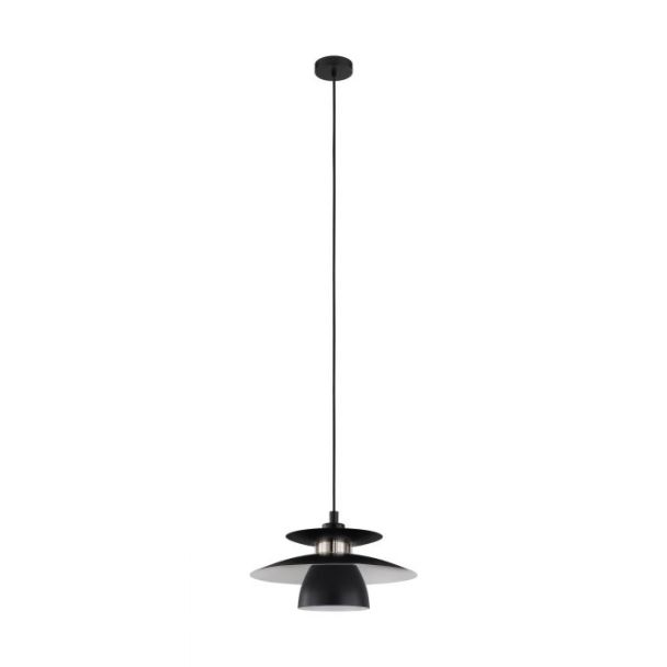 EGLO 98735 LAMPA BRENDA OPRAWA WISZĄCA HL/1 E27 SCHWARZ/NICKEL-MATT BRENDA