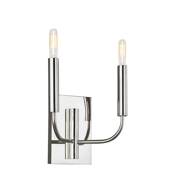 ELSTEAD Brianna FE-BRIANNA2-PN 2 Light Wall Light - Polished Nickel