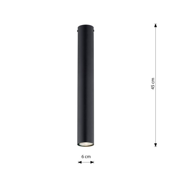EMIBIG TECNO 1S BLACK Lampa sufitowa 1316/1S