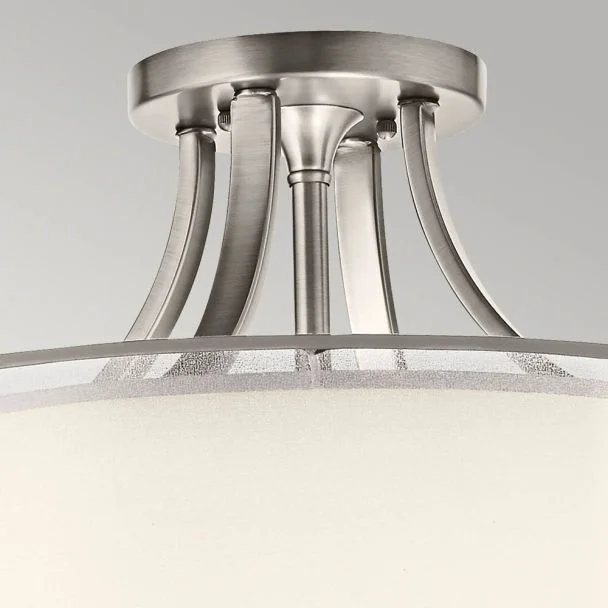 ELSTEAD Lacey KL-LACEY-SFM-AP 4 Light Semi-Flush Mount - Antique Pewter