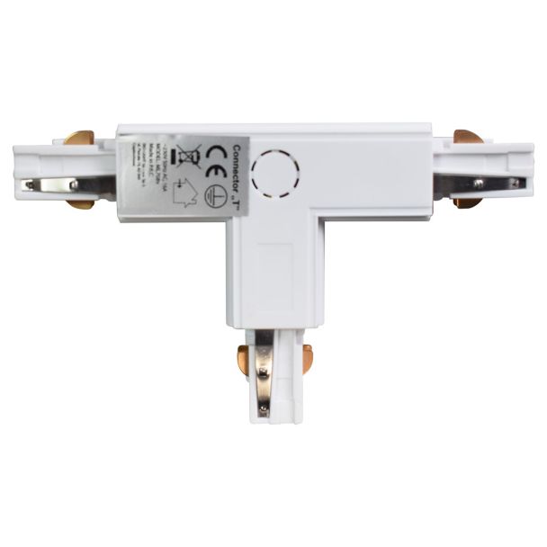 MILAGRO ML7089 Łącznik Lampy Track Light Biały 3-obwodowy Typ: T DL