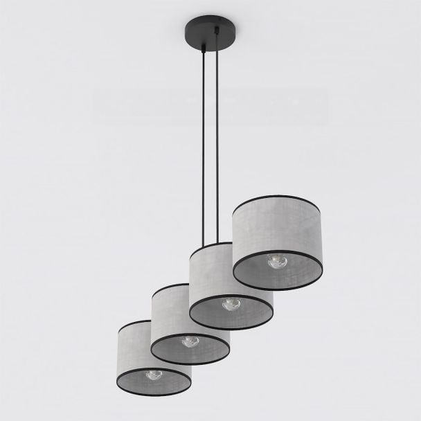EMIBIG 1656/4 ECO 4 BL GRAY LAMPA WISZĄCA