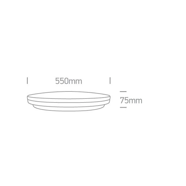 ONE LIGHT 62146/B/W Selina czarny plafon LED 3000K 55W