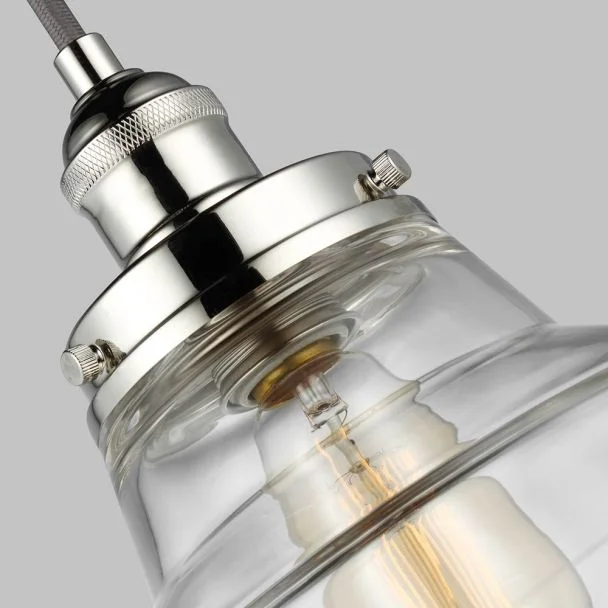 ELSTEAD Baskin FE-BASKIN-P-A-PN 1 Light Pendant - Polished Nickel