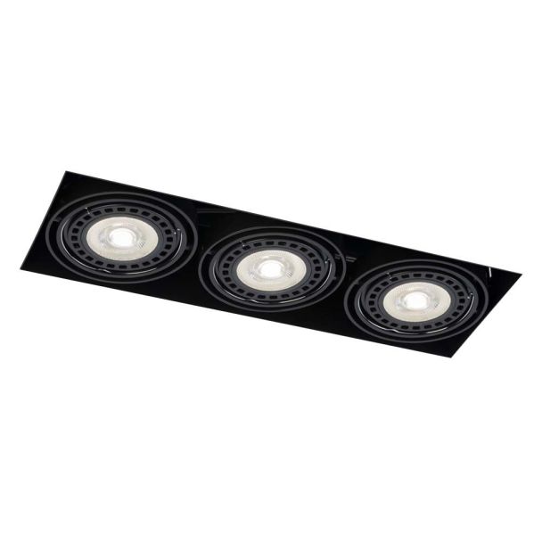 ANTIGO Lampa wpuszczana Komoro 3 - Czarna 3310