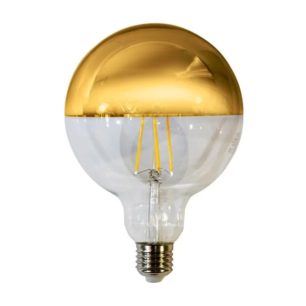 MILAGRO EKZF7812 Żarówka Filamentowa LED 7W G125 E27 GOLD Barwa: Ciepła