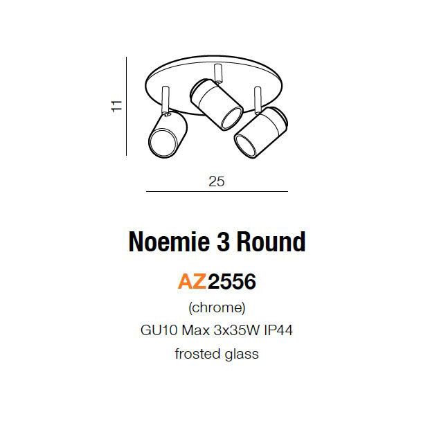 AZZARDO AZ2556 Noemie 3 round