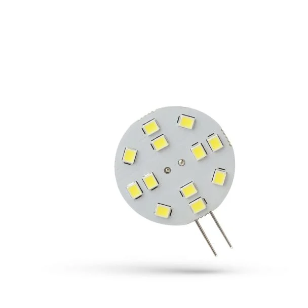 SPECTRUMLED WOJ+13783 ŻARÓWKA LED G4 12V 2W 12 LED CW 30mm