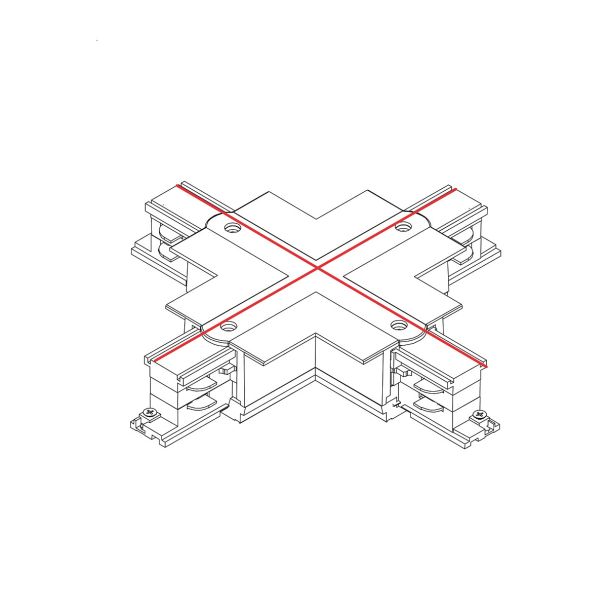 NOWODVORSKI CTLS RECESSED POWER X CONNECTOR 8678 oświetlenie komercyjne systemy konfigurowalny akcesoria 3-fazowy